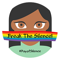 GLSEN Day of Silence Circle Car Magnet