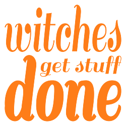 Witches Get Stuff Done Custom Shaped Vinyl Lettering Decal