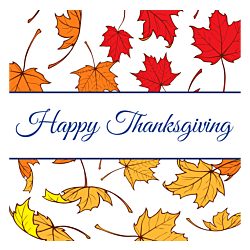 Happy Thanksgiving Static Cling
