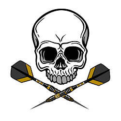 Skull Darts Decal