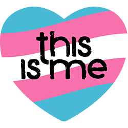National Coming Out Day Transgender Heart Shaped Magnet