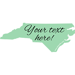 Aqua North Carolina Decal