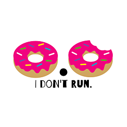 I Don't Run Car Magnet