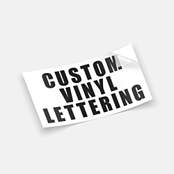Custom vinyl lettering decal personalized adhesive letters for windows signs and walls