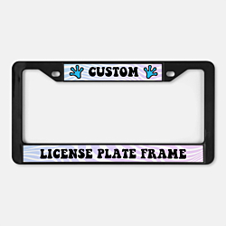 Black Plastic License Plate Frame