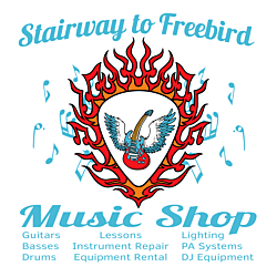 Music Shop Aluminum Sign Front
